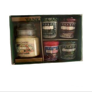 Yankee Candle Sampler Set 5 Scents Christmas Holiday Cookie Balsam Mistletoe